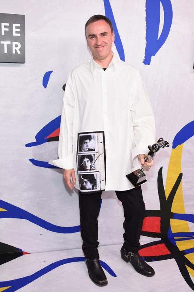 Raf Simons, (doble) Mejor Diseñador del Año por el CFDA./Getty