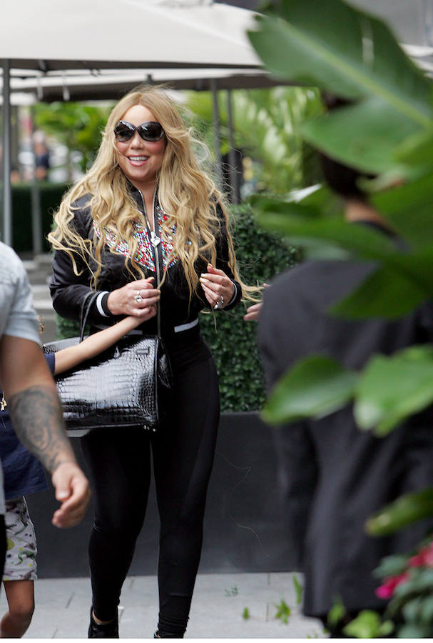 El look 'total black' de Mariah Carey