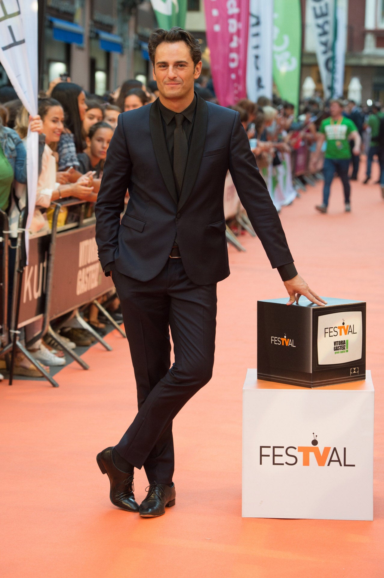 Asier Etxeandia en la alfombra roja del Festival de Vitoria 2017