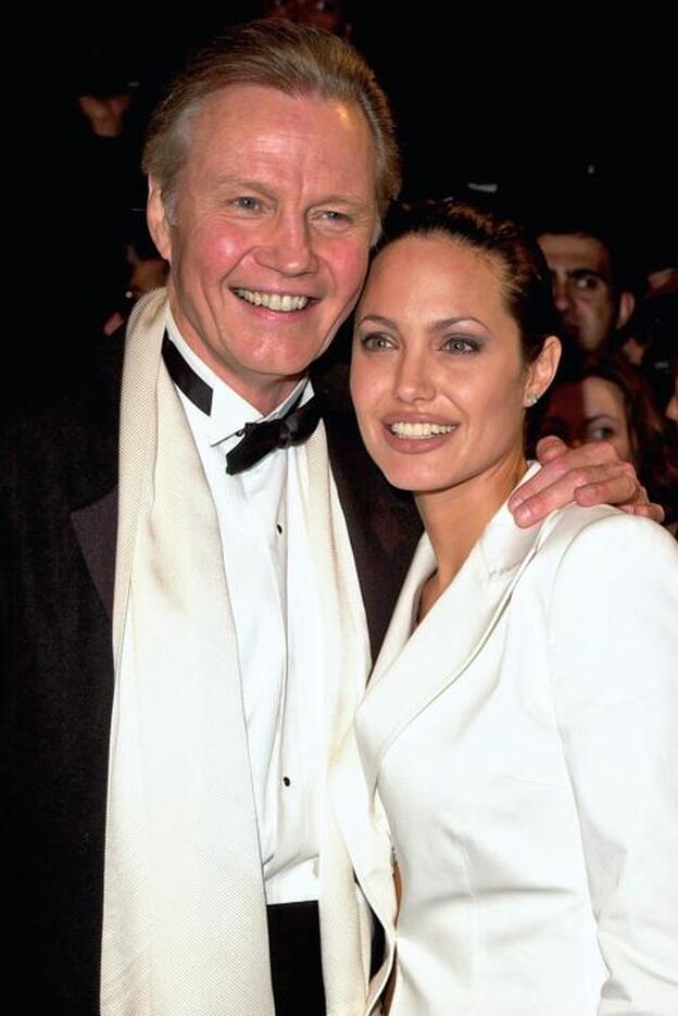 Angelina Jolie y su padre Jon Voight./d. r.