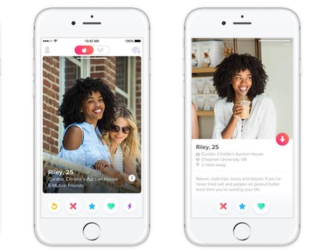 Tinder se actualiza./tinder