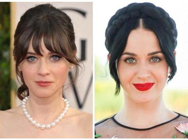 Zooey Deschanel y Katy Perry, como dos gotas de agua./GTRES