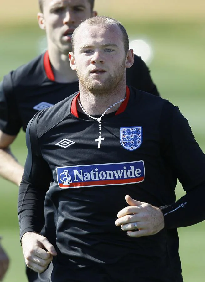 Wayne Rooney, visiblemente con menos pelo en 2010