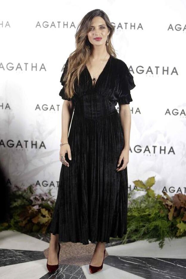 Sara Carbonero durante la presentación de su nueva colección para Agatha Paris./gtres.