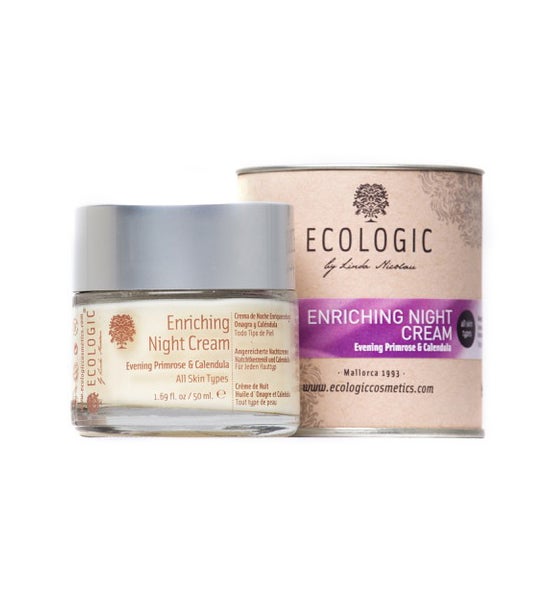 Cosmética vegana: Crema enriquecedora de noche onagra y caléndula de Ecologic Cosmetics