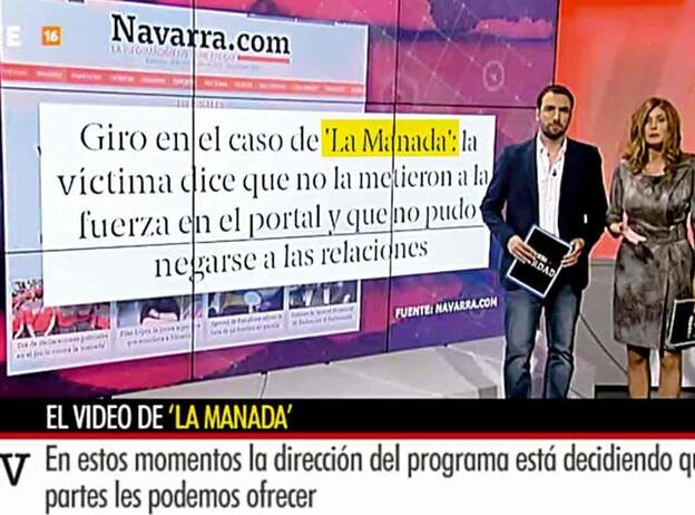 La noticia sobre La Manada parece estar trayendo, de nuevo, los espacios de sucesos./redes sociales.