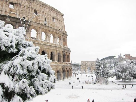 Ciudades nevadas: Roma