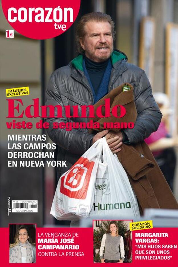 Las compras 'low cost' de Edmundo Arrocet, portada de 'Corazón'./'corazón'.