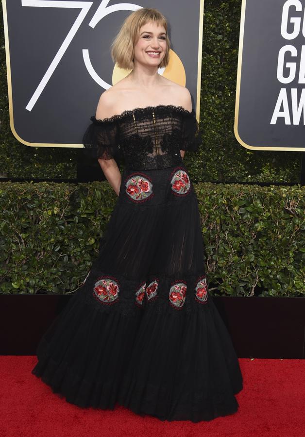 Alfombra roja de los Globos de Oro 2018: el vestido de Alison Sudon