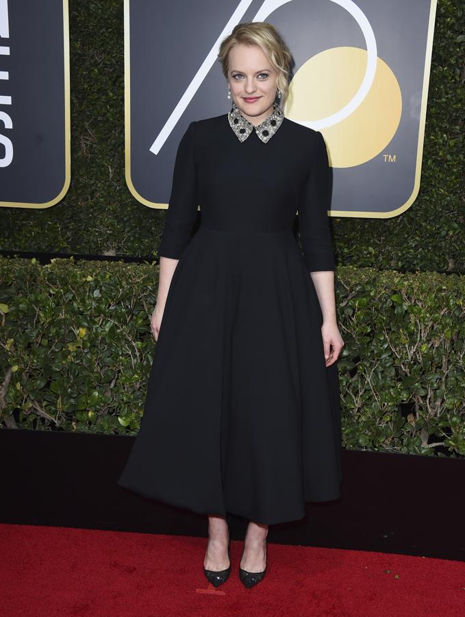 Alfombra roja de los Globos de Oro 2018: el vestido de Elisabeth Moss