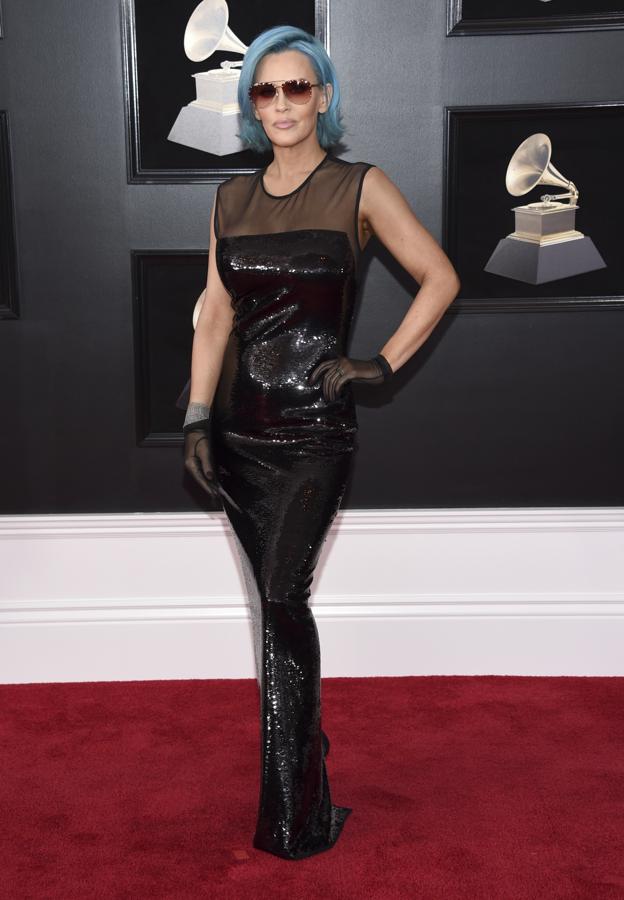 El look de Jenny McCarthy en la alfombra roja de los Grammy 2018