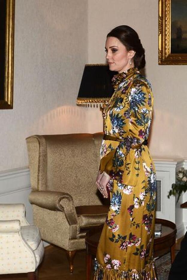 Kate Middleton durante su visita oficial a Suecia