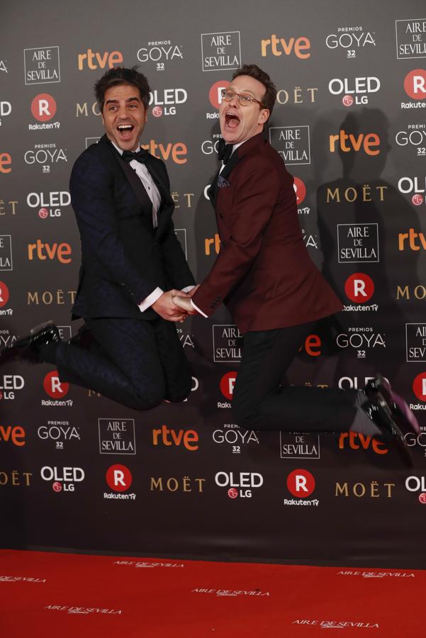 Premios Goya 2018: el look de Ernesto Sevilla y Joaquín Reyes en la alfombra roja