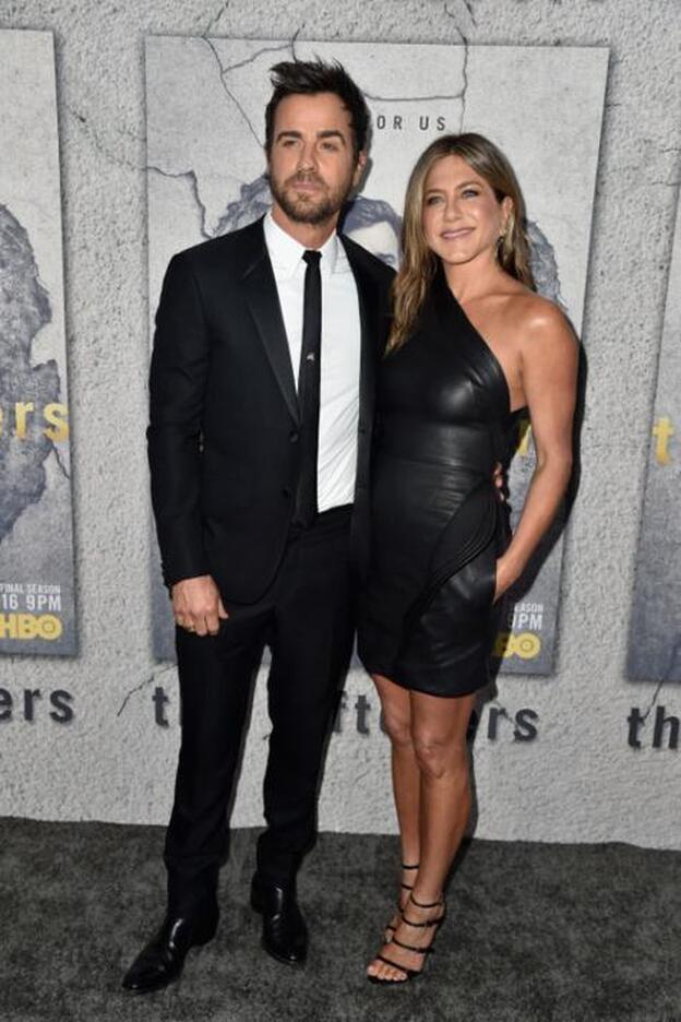 Justin Theroux y Jennifer Aniston./getty