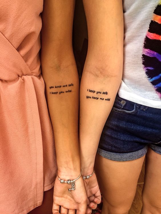 Tatuajes mejores amigas originales