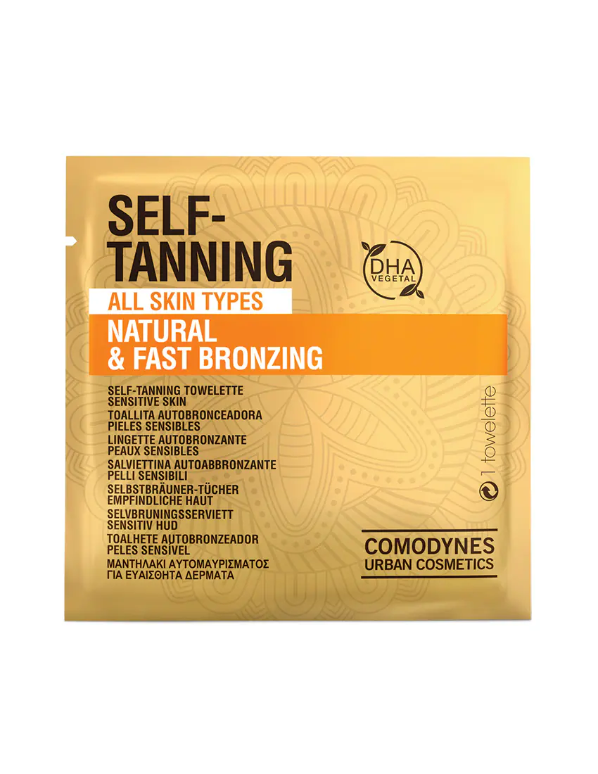 Toallita autobronceadora Self-Tanning Senstive Skin de Comodynes
