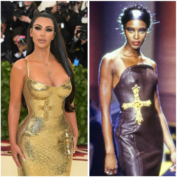 Inspiración de los looks de la Gala del Met: Kim Kardashian y Naomi Campbell