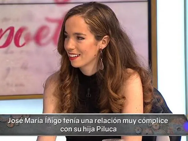 Piluca, hija de José María Iñigo se despidió de él en 'Hora Punta'./tve.