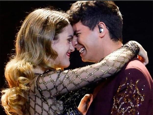 Alfred y Amaia en una imagen de su actuación en la final de Eurovisión 2018./instagram.