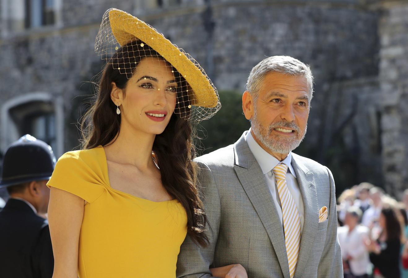 Sombreros y tocados en la boda real: Amal Clooney