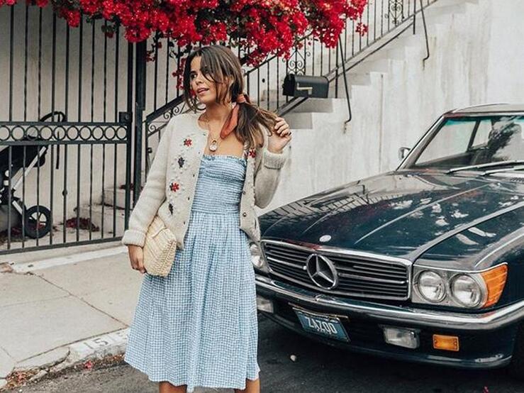 Doble acierto 'influencer': el retro-fruncido para vestidos veraniegos