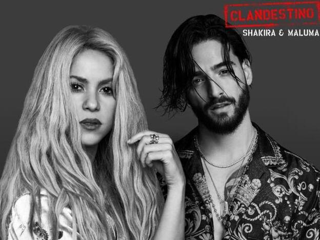 La imagen del nuevo single de Shakira y Maluma./Twitter