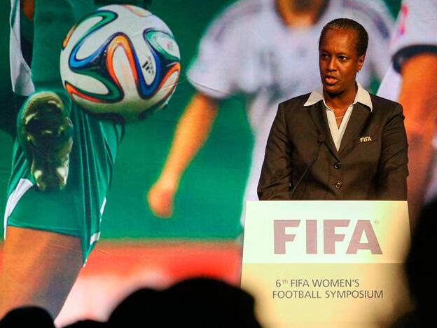 Lydia Nsekera, miembro del Comité ejecutivo de la FIFA.