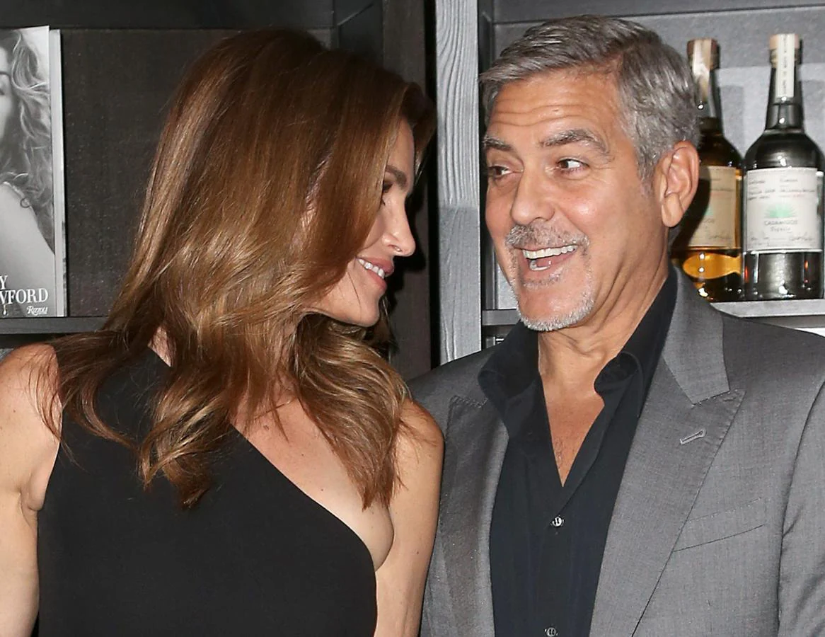 George Clooney y Cindy Crawford