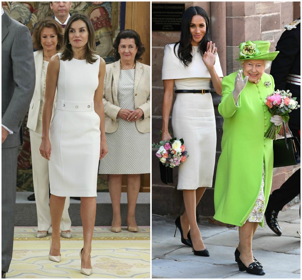 Letizia y Meghan Markle dan en el blanco...