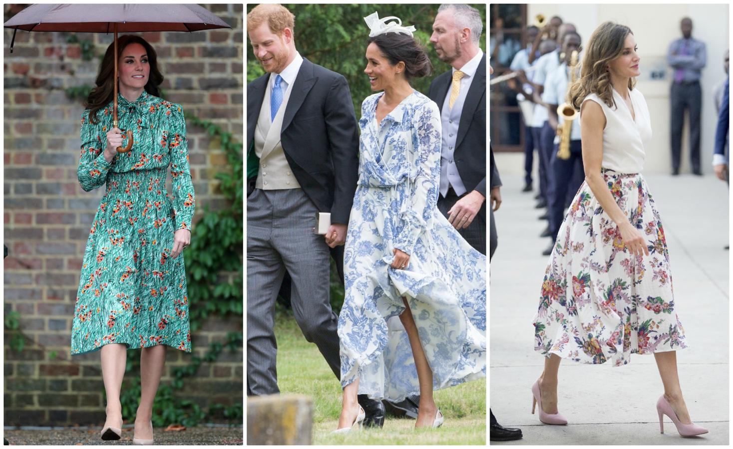 Las 'royals' y sus looks con flores