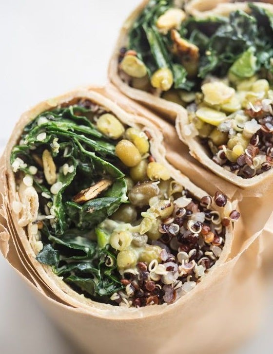 Burrito de kale y quinoa