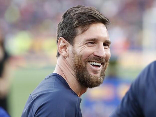 Leo Messi durante el partido amistoso Joan Gamper este agosto./gtres.