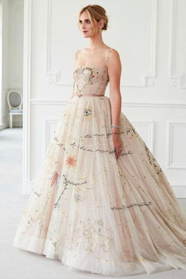 Chiara Ferragni con su segundo vestido de boda, también de Dior./istagram