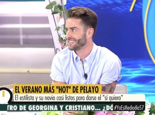 Pelayo Díaz durante su aparición en el programa de 'Ya es mediodía'.