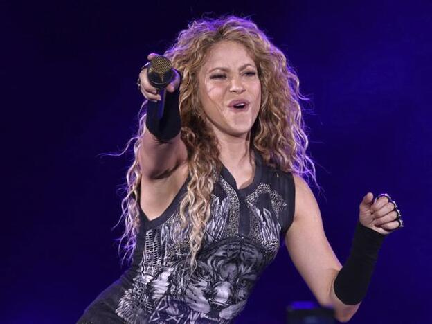 Shakira durante uno de sus conciertos./gtres