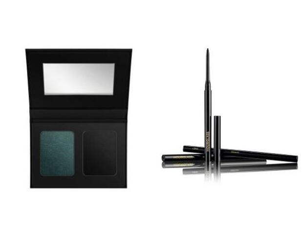 Smoke Sombra de Ojos Duo de L’Oréal x Isabel Marant (19,95 €). / Mechanical Gel Eyeliner de Hourglass (42 €). En Sephora.