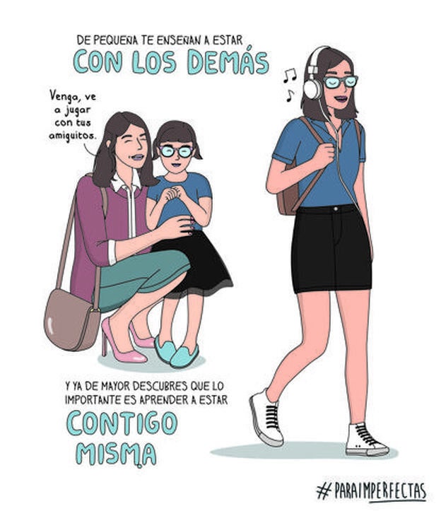 Una ilustración de Raquel Córcoles para La imperfecta.