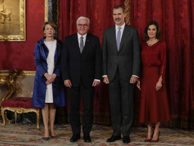 Los Reyes, con el Presidente de Alemania y su mujer.