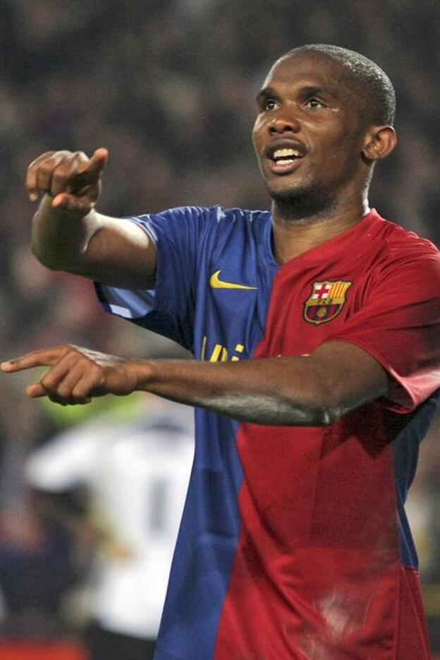 Samuel Eto'o vivió su estapa deportiva más exitosa en el F.C. Barcelona./gtres