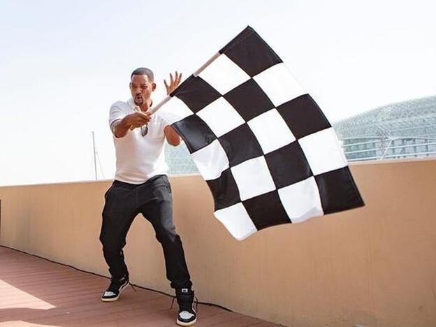 Will Smith durante la celebración de la carrera del Gran Premio de Abu Dhabi./Instagram.