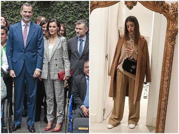 ¿Te has fijado en las arrugas del pantalón que 'comparten' la Reina Letizia y Dulceida?