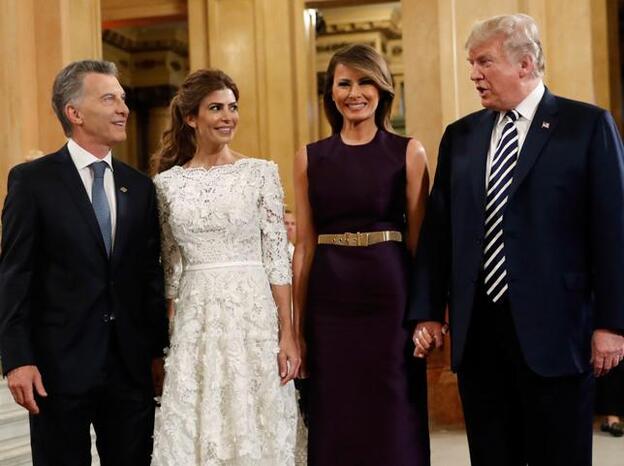 Mauricio Macri y Juliana Awada con Donald y Melania Trump./Gtres