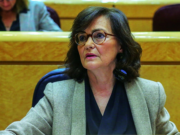 La vicepresidenta del Gobierno, Carmen Calvo.