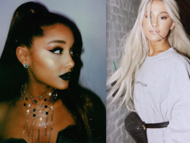 Ariana Grande, de morena a rubia platino.