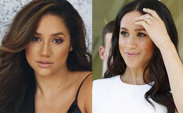 El parecido entre Erica Lauren y Meghan Markle es asombroso.