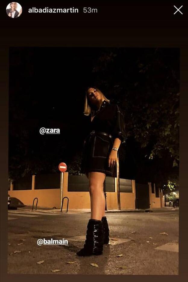 Alba Díaz, con las botas más icónicas de Balmain