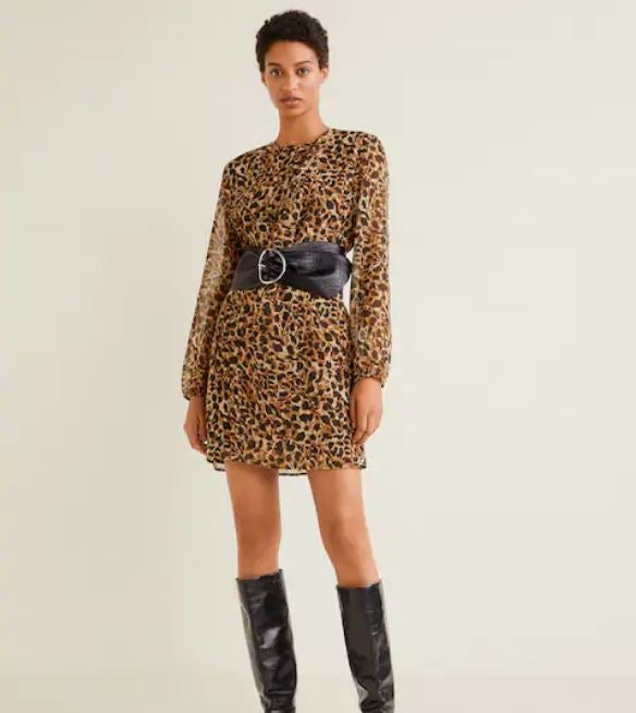 Vestido animal print