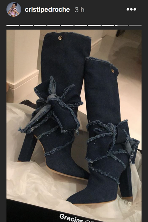 Las espectaculares botas en denim de la marca Liu Jo.