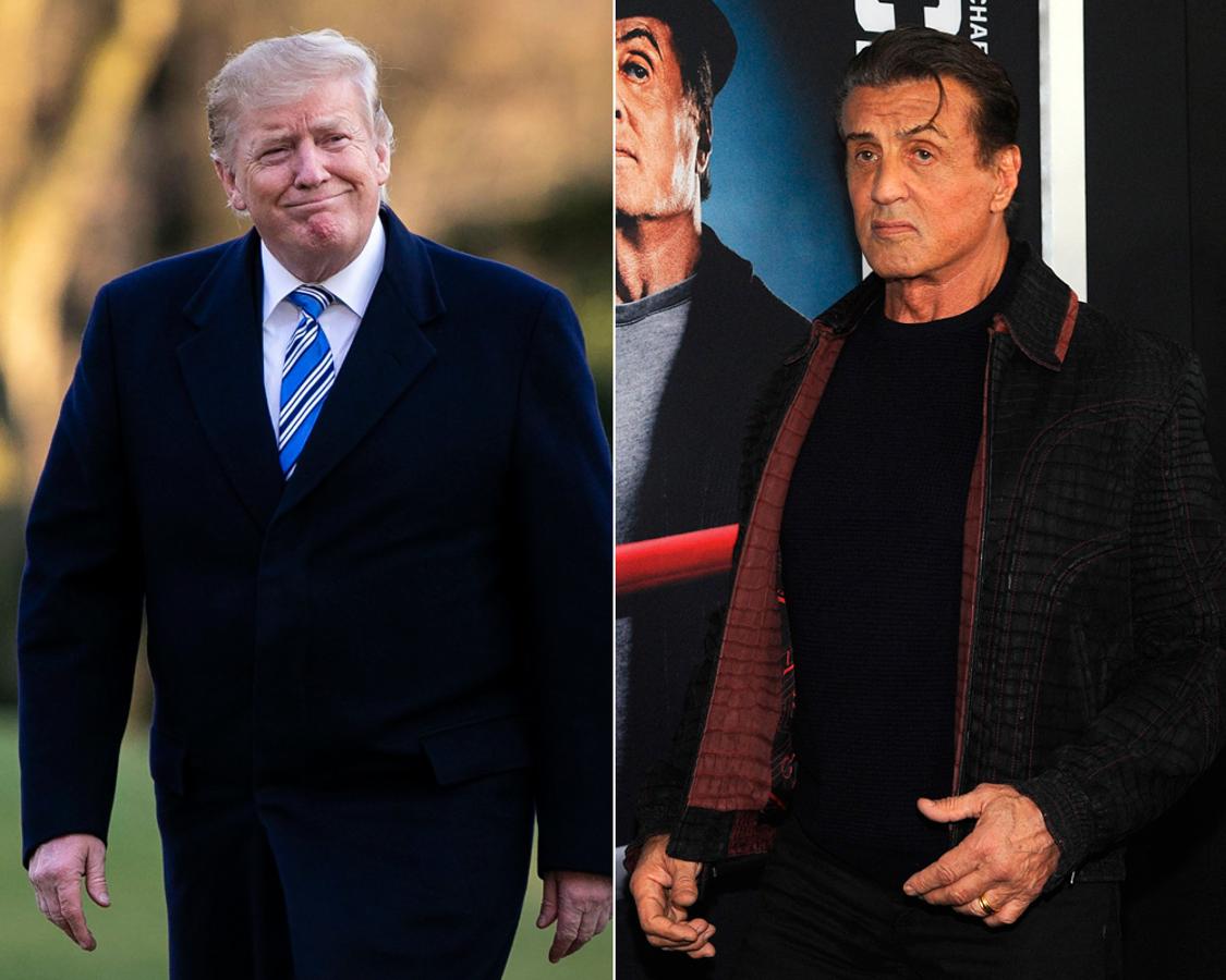 Famosos que tienen la misma edad, aunque no te lo creas: Donald Trump y Sylvester Stallone