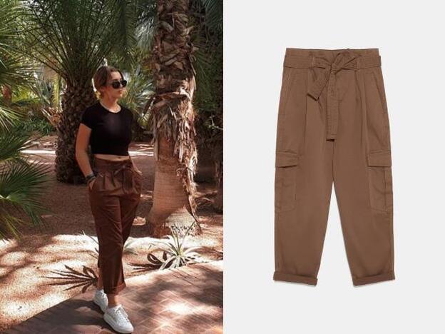 Alba Díaz con pantalones de Zara: 39,95 euros.